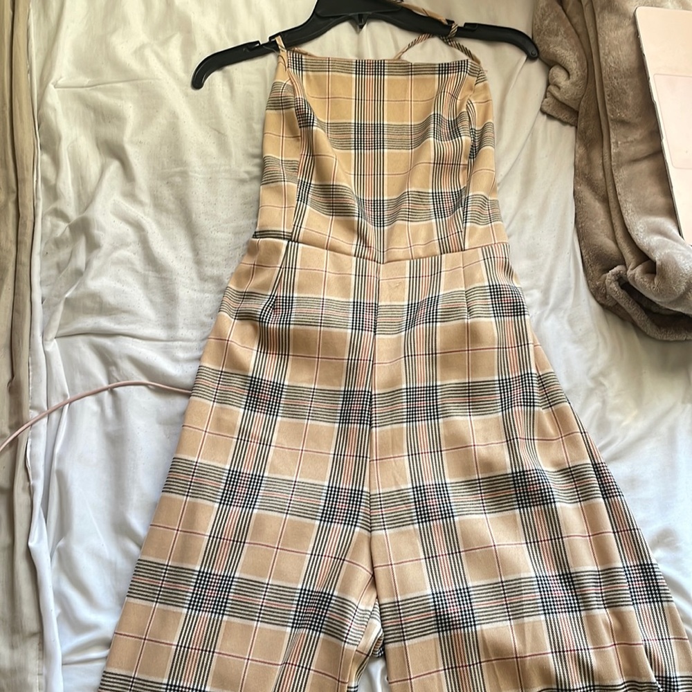 Plaid jumpsuits size XL (women)